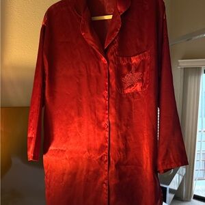 Victoria's Secret Deep Red Satin nighties